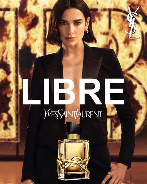 perfume yves saint laurent dua lipa|yves saint laurent commercial model.